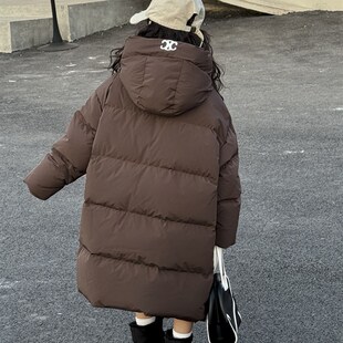 韩国童装儿童羽绒服中长款过膝加厚冬装男童女童宝宝学生洋气外套