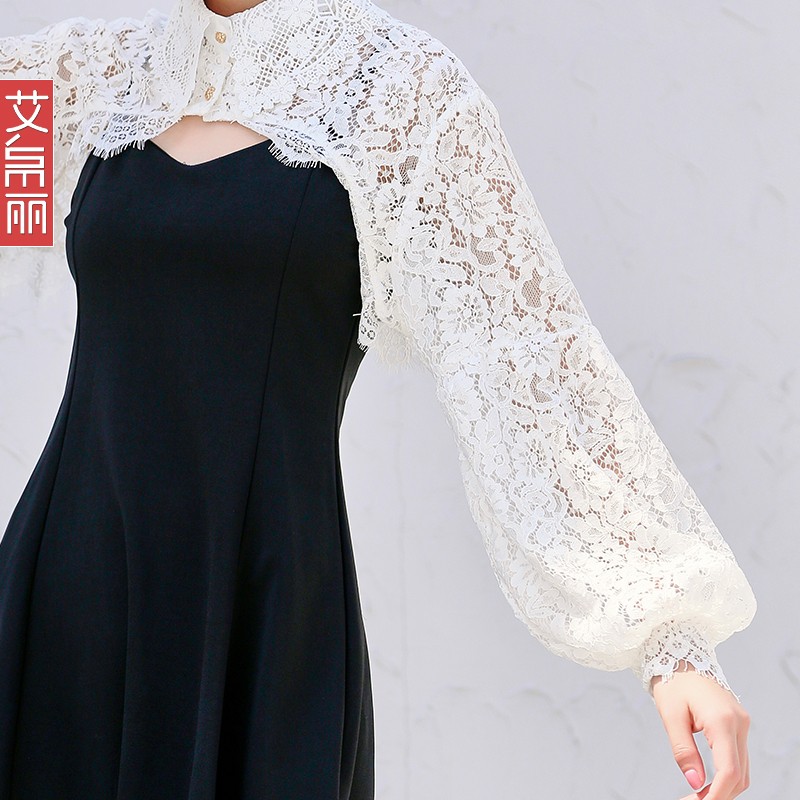 洋气长袖防晒衣开衫女夏季外搭配裙子超仙女小外套披肩薄款短款潮