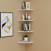 创意三角扇形隔板墙角置物架北欧简约实木转角置物板墙上花架书架