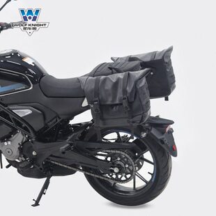 肌车狼适用春风250CLX边包侧边包可装头盔半盔全盔带锁快拆架改装