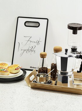 样板间厨房摆件组合咖啡豆壶器具咖啡主题摆设瓷砖店样板房装饰品