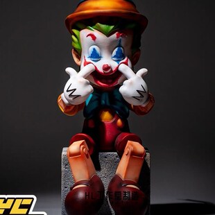 Joker皮诺丘摆件小丑模型愚者乐园联名公仔GK模型潮玩艺术雕塑礼