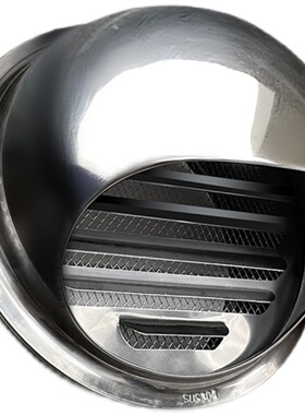 75pvc管道排气风口防风罩110不锈钢风帽160外墙出风口200通风透气