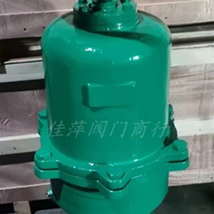 隔膜阀衬胶国标法兰铸铁耐腐蚀带手动功能 16气动常闭式 G6B41J