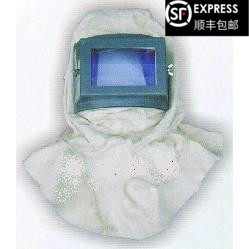 新品帆布喷砂帽移动高压除锈喷砂机用打沙帽头部保护头盔