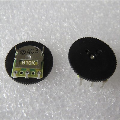 B10KX1进口台湾ALPHA单联3脚直插齿轮 拔盘 带轮电位器 18X1MM