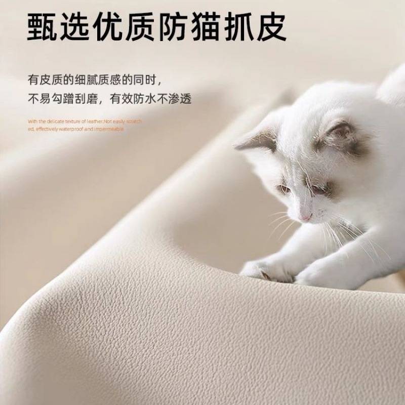 法式奶油风网红卡通床现代简约主卧轻奢白色猫爪布双人儿童熊猫床