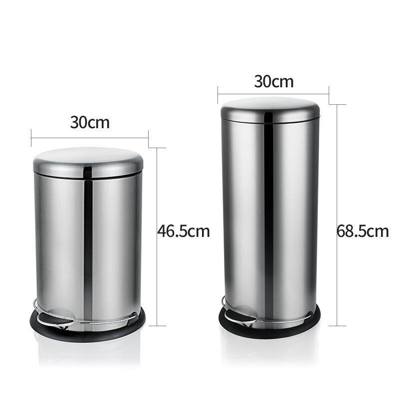 2公0L 30L厨圆形不锈钢家音用垃圾桶客厅房办室大容量SK2-20/3脚