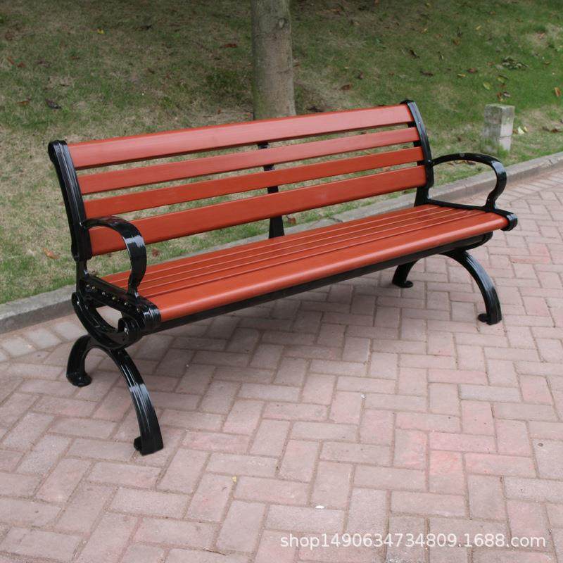 园椅户天外长椅实木休息木椅长条凳花园椅防腐凳公小八字脚子室外