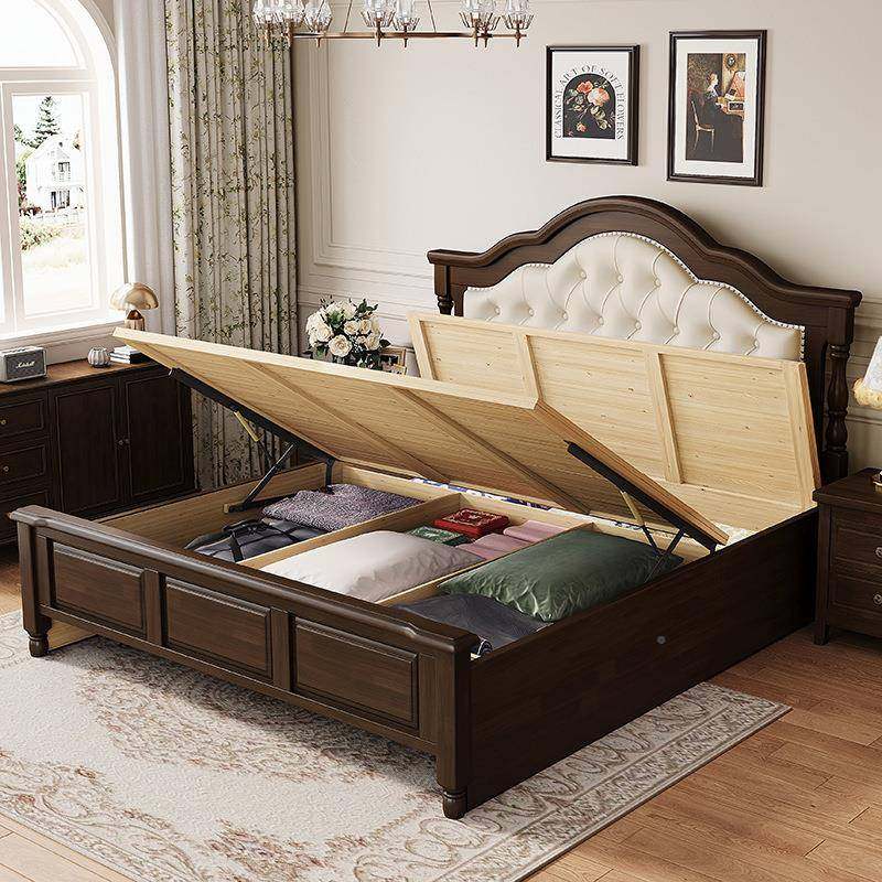 致格美式床复古实木5床1.8x22米双2人床主卧1.全现代简约家具2米x