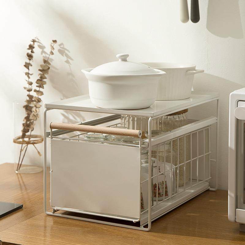 拉厨房下水槽置物架抽式家用调料碗碟地收落纳多功能橱抽拉式下柜,厨房/烹饪用具,抹布架/厨房清洁收纳架,淘宝优惠券,粉丝福利购,淘宝优惠卷