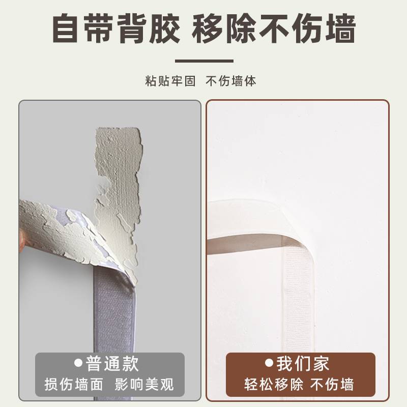 可移除快乐熊照片墙装饰创意背景板羊毛毡墙贴墙面装饰家庭相片挂