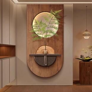 HLT-433水培植入户门玄关饰装画复绿古艺术尽头古走廊壁画中挂画L