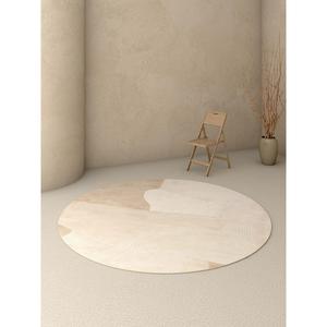 S88现代客厅卧圆形地毯简约梳妆台茶5几沙发简约室垫试家F76H7JMM