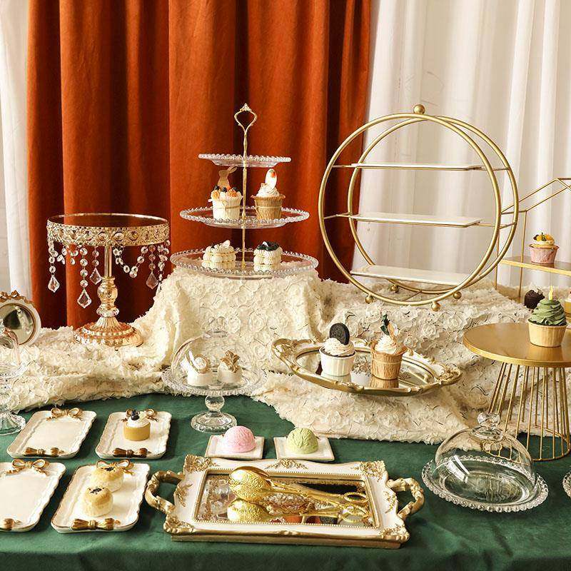 GZ6M礼宴甜品摆F77S5785台餐茶歇下午茶点心架水果会婚盘蛋冷糕托