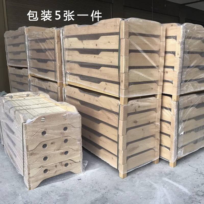 厂家自销幼儿园实木床儿童木板床午睡床重叠床托管班樟子松木床