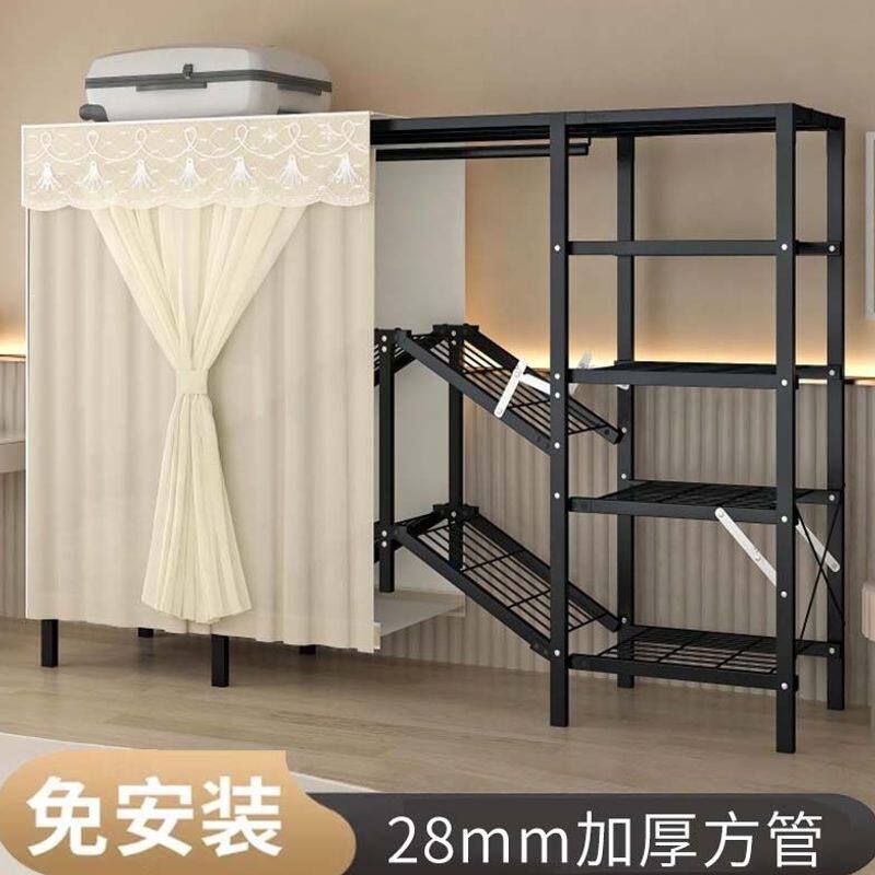 免安装折叠衣柜家用卧室简易衣柜结实组装加粗加厚布衣柜新款衣橱