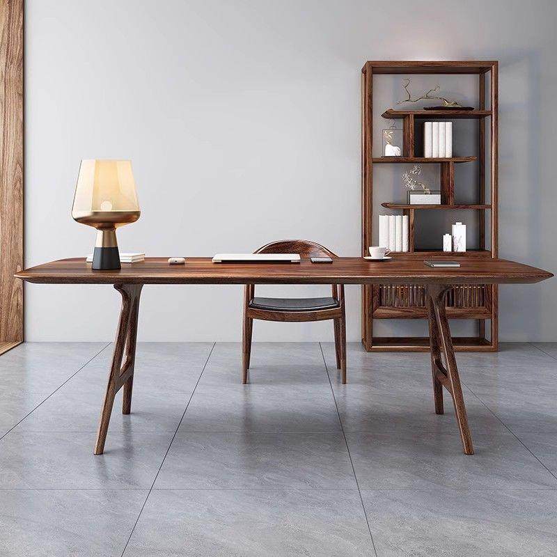 胡桃533木南美实木书桌椅书工房长高档作台书法桌学大习桌客厅桌