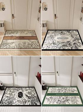 5ZV7入户地垫pvc可擦0洗进门门门口脚美式F768H7TT复垫古门垫225