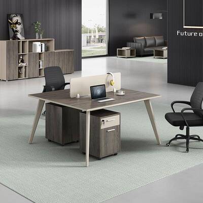 简电约现CZT代职员办桌四人位办公室2公4 6工位脑桌员办公桌椅职