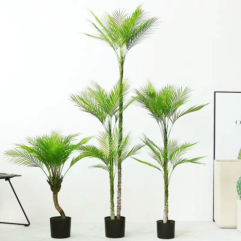 仿真凤尾葵植凤尾葵植物摆件室内橱窗落绿地盆栽景装饰细叶散尾葵