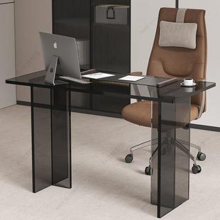 易实办公桌家用悬浮议写848字简桌子洽木谈会长桌简约书桌台式 电