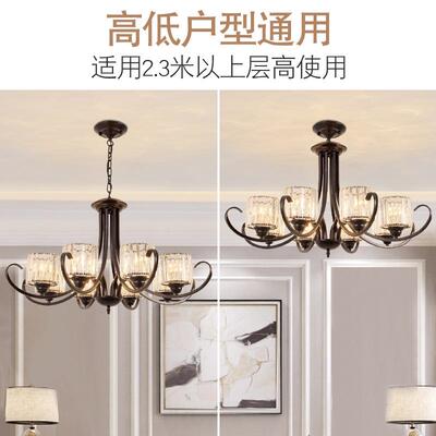 美式铁艺乡餐厅村吊灯复古风格客灯卧室灯简约小美8019式灯厅吊灯