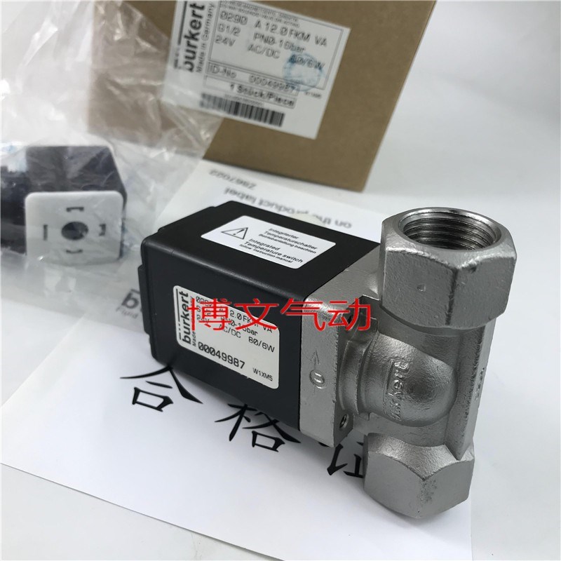 宝德burkert电磁阀0290 A12.OFKM VA G1/2 PNO-16BAR 24V DC/AC