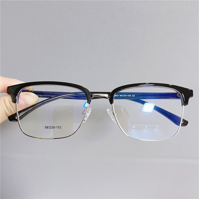 胖人眉毛架加大加宽不夹脸近视眼镜框男大脸大框全框磨砂加长镜腿