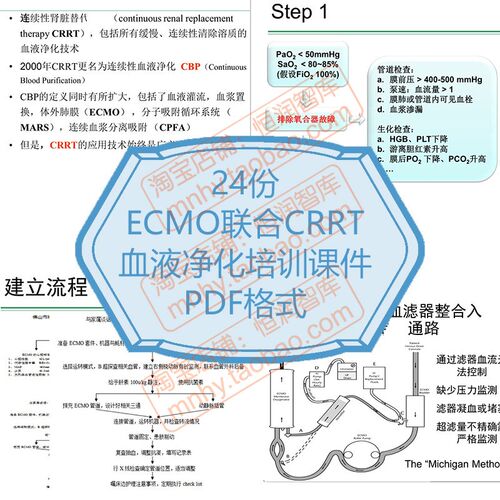 ECMO联合CRRT血液净化实践操作血浆置换分离循环监测操作ARDS应用