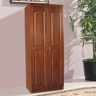 实木衣柜两门橡木两门三门儿童两门橱柜租赁简单经济包安装和定制