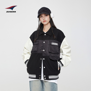 倍福来！超级厚！美式棒球服男女情侣外套