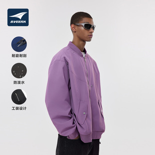 B.VEERA倍福来美式复古飞行员夹克男春季棒球服户外宽松外套轻薄