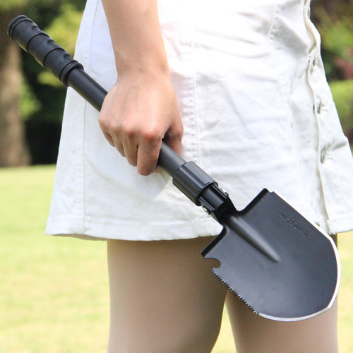 园林铲子户外挖土种花锰钢园艺工C具锄头多功能赶海铁锹加厚工兵