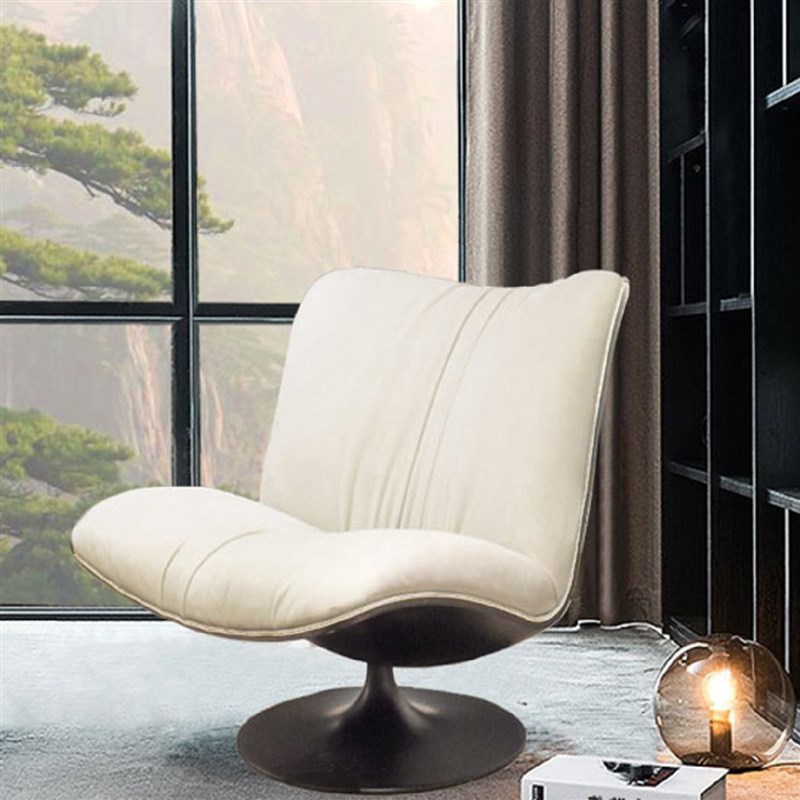 baxter轻奢意式客厅旋转单人沙发极简J玛丽莲懒人阳台鸭嘴休闲躺