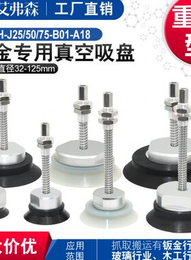 AFS重载型吸盘金具ZPT-H32/40/50/63/80/100/125-J25-A18缓冲支架