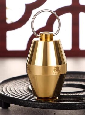 藏式纯铜慈简指捻式转轮经筒微缩金文绿度母掌中满愿瓶摩尼宝随身