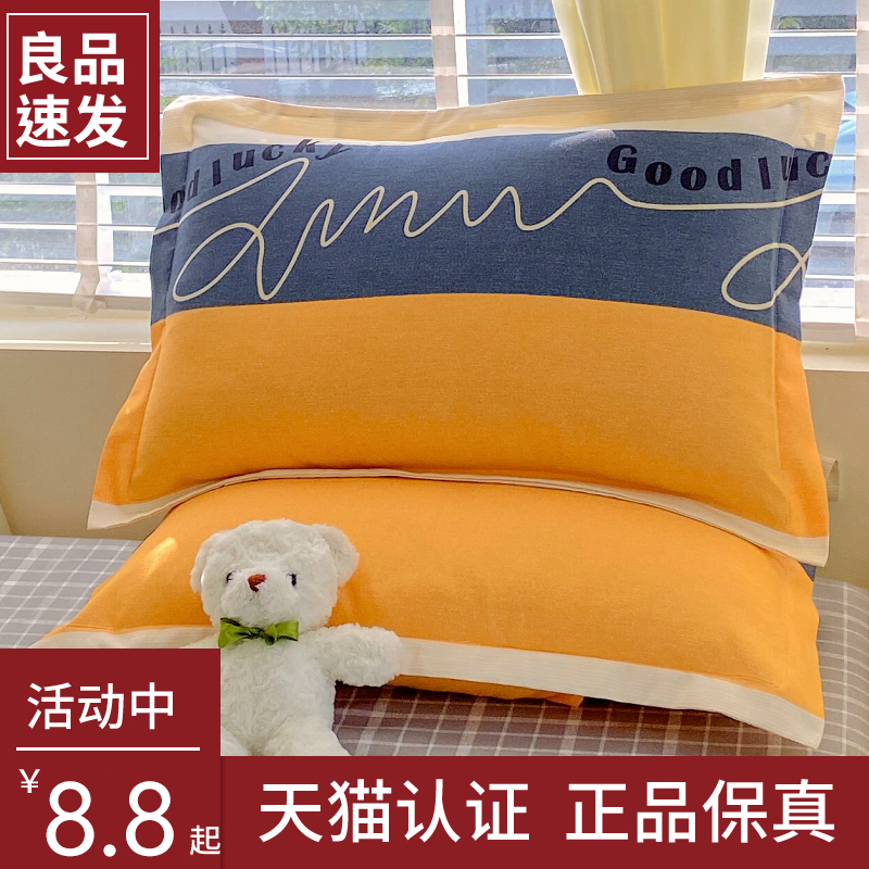 2024新c款枕巾枕套48x74cm一对装枕芯内胆套夏季家用单只防头油男