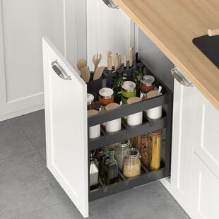 304不锈钢浅柜拉兰350深360深调味拉篮400拉篮调味篮250柜调料架