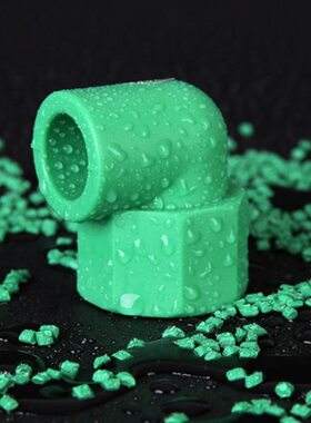 天力管 ppr水管配件 管材绿色90度内丝弯头20 25 32