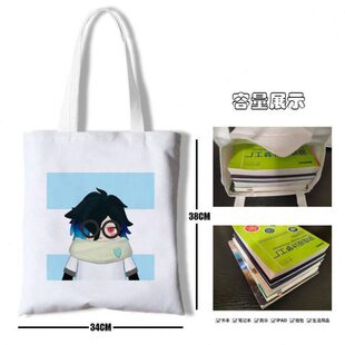 香肠派对动画游戏周边帆布包学生书包大容量开学收纳袋手提单肩包