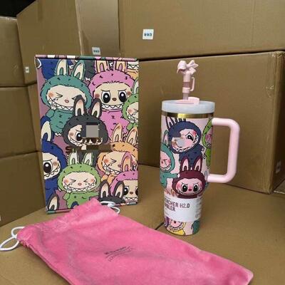 新品304不锈钢双饮保温杯1180mL简约风格6-8h保温x居家办公校园高