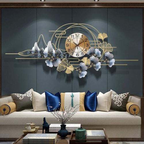 普诺德新中式创意钟表挂钟客厅现代简约家用轻奢大气挂表北欧艺术