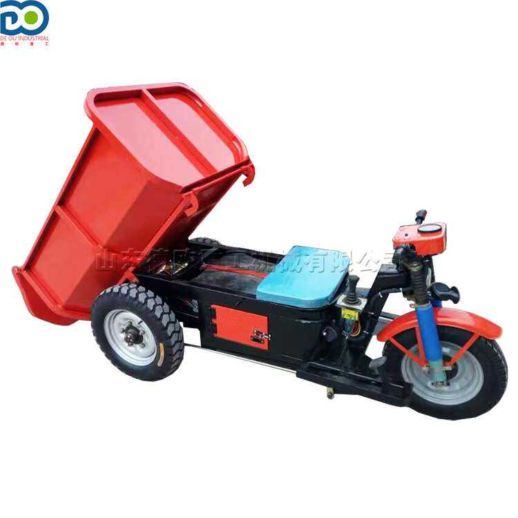 载重一吨电动工程运输车 路桥建设砂浆混凝土装卸搬运电动三轮车