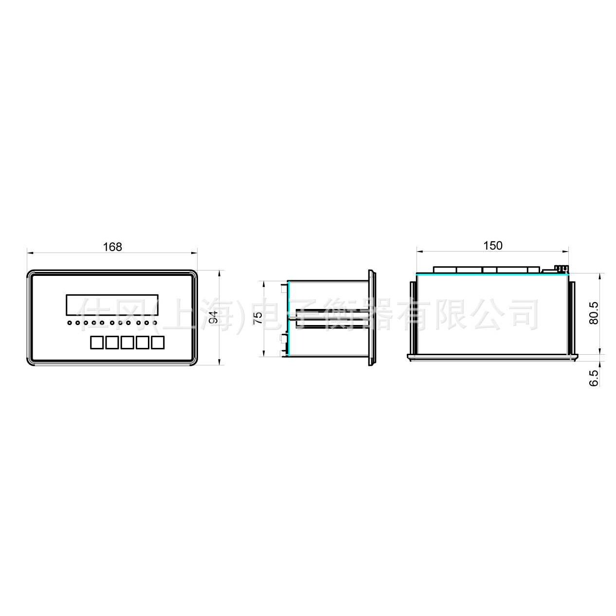 上海耀华XK3190-C8+带4-20mA,RS232,485开关量信号输出称重仪表