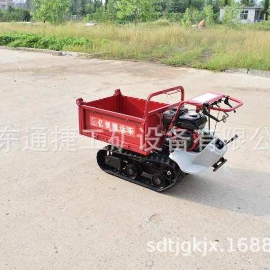 便携式果园运输车 林地运输车 省力自卸搬运车  手推式履带运输车