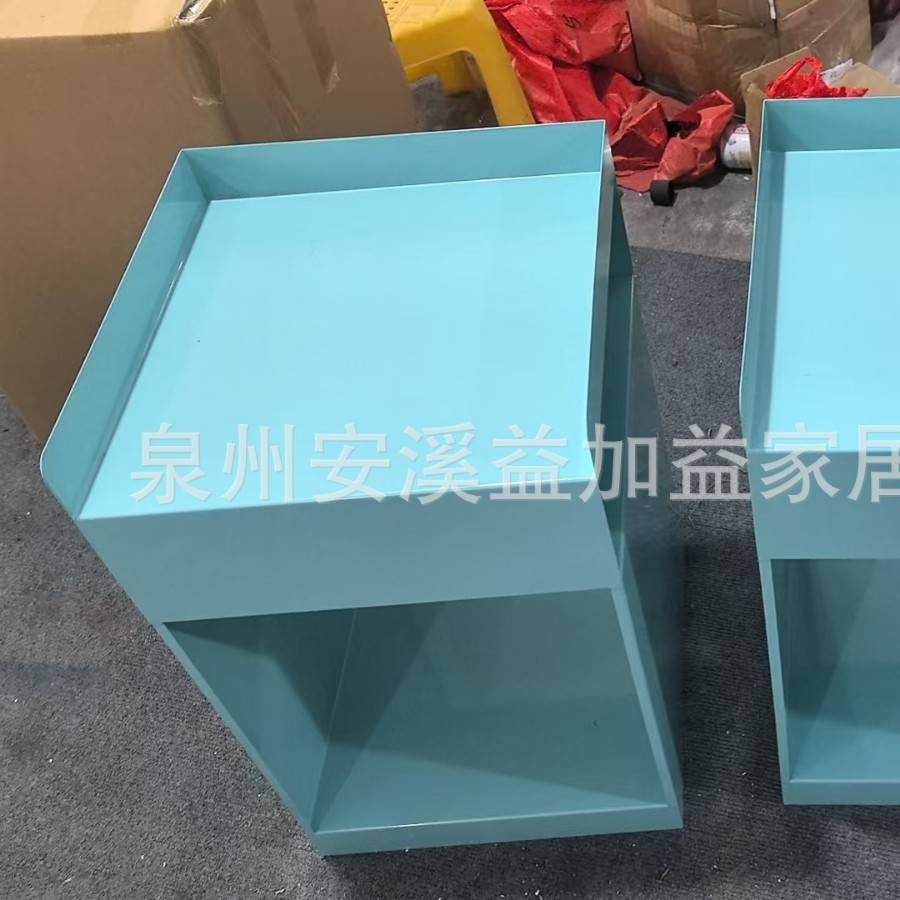 爆款边几客厅卧室中古床头柜可移动推车沙发边柜可移动角几