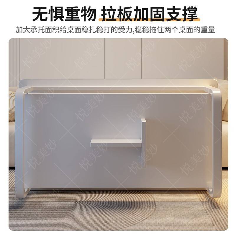 家用小户型茶几客厅简易小桌子现代简约沙发边几出租屋双层茶桌台