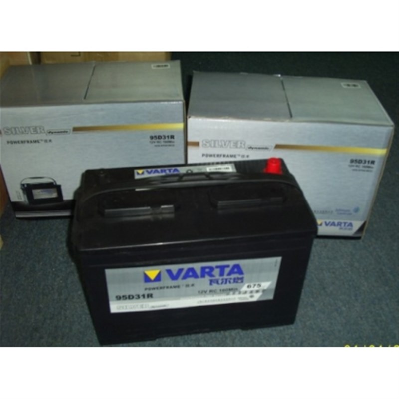 现货VARTA瓦尔塔95D31R 12V80AH船舶/汽车/发电机/起重机用蓄电池