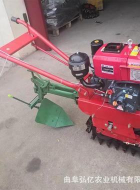 8马力梯型柴履带微耕机油田丘陵地施肥翻地小机手扶链轨HOR管理机